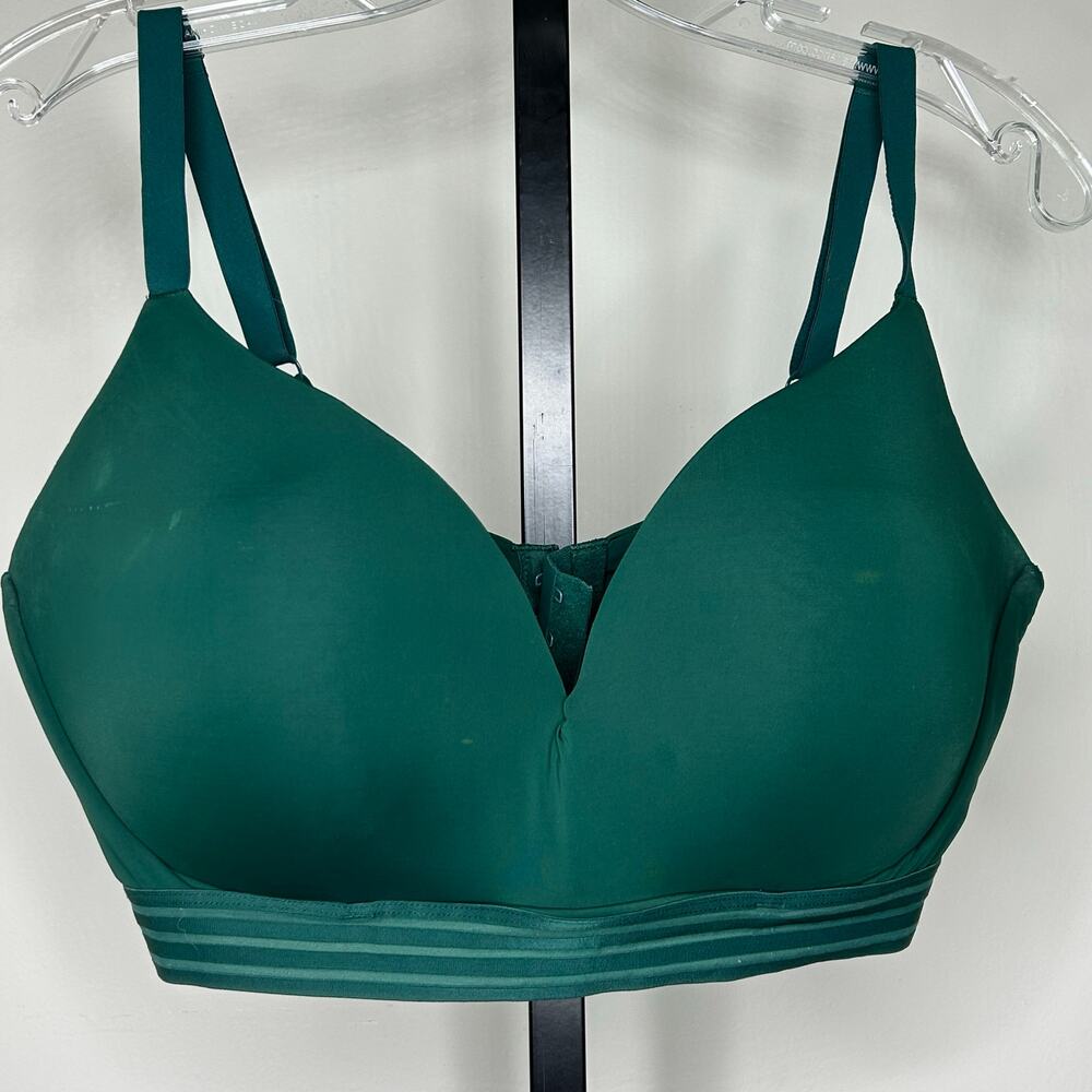 Auden Bra-38DD-push up wireless emerald green‎ adjustable